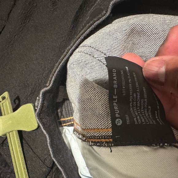 Purple Brand Skinny Jeans in Dark Blue and Gray - Picture 4 of 6